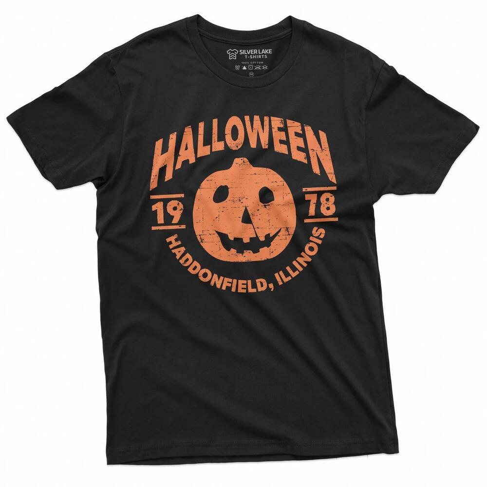 Halloween 1978 Haddonfield Illinois Pumpkin Pop Culture Costume T Shirt